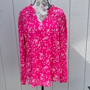 Pink Floral Women's Top NWOT